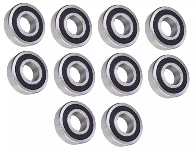 (10 Each) 1635-2RS Sealed Radial Ball Bearing 3/4 ID X 1-3/4 OD X 1/2 Wide