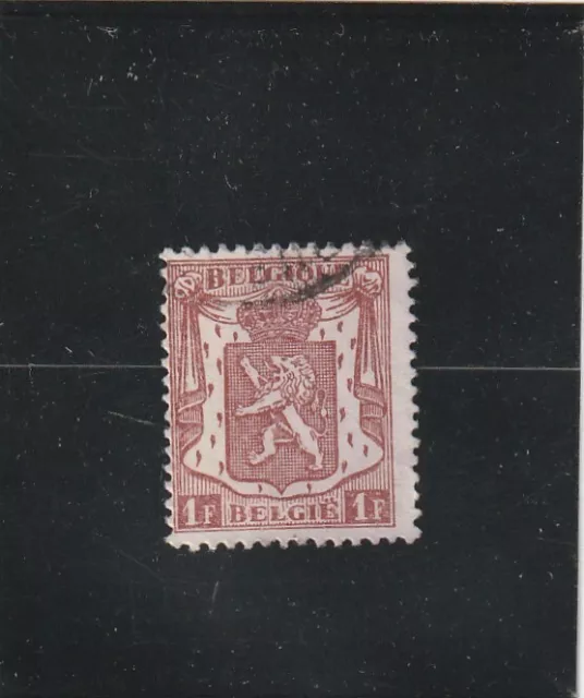 L5995 BELGIQUE timbre Y&T N° 715 de 1945-49 "  Armoiries  " Oblitéré