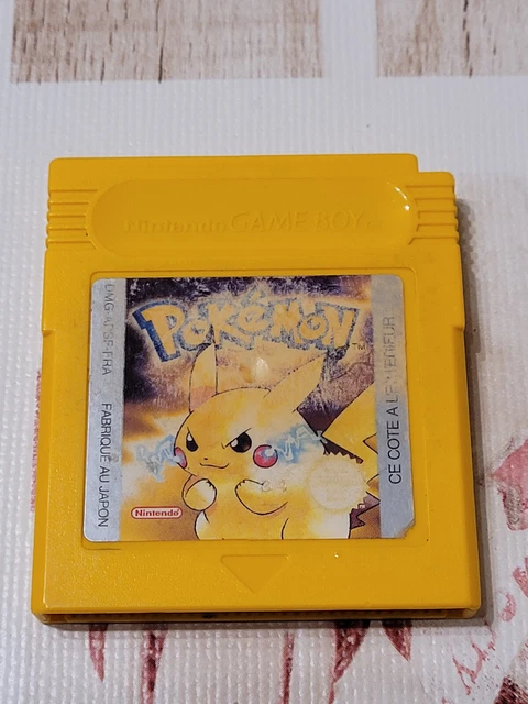 POKEMON VERSION JAUNE Pikachu Authentic Nintendo Game Boy Color Advance ...
