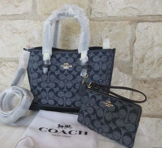 Sac Fourre-tout En Denim - Sans Marque - Sangle Dorée, Intérieur Coton - Occasion