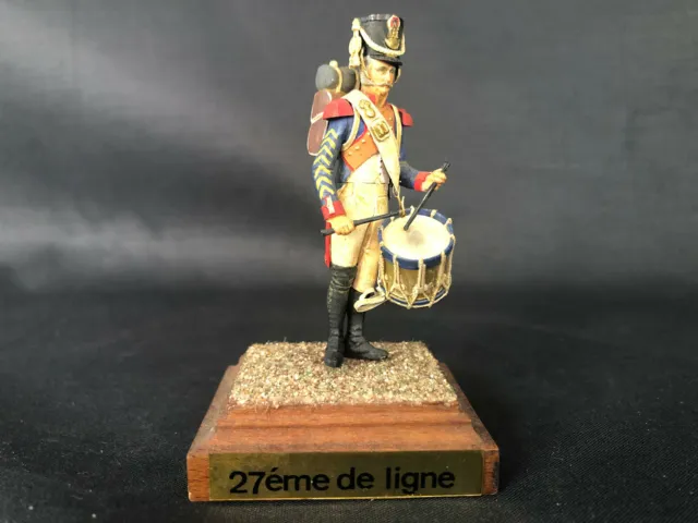 Figurine porcelaine joueur tambour 27° régiment de ligne 3