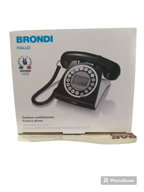 TELEFONO FISSO VINTAGE CON DISPLAY BRONDI Nuovo 2