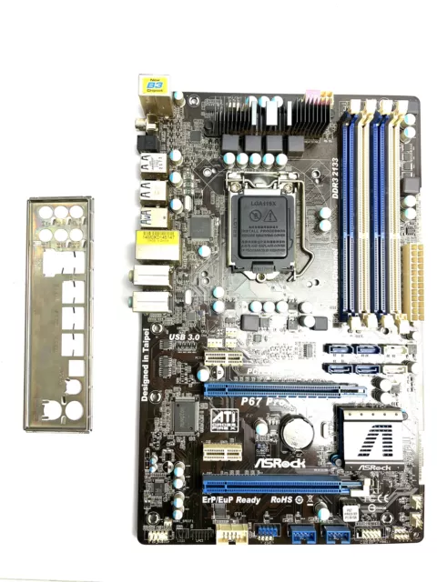 ASRock P67 Pro3 SE Intel P67 Mainboard ATX Sockel 1155 DDR3 + I/O-Shield