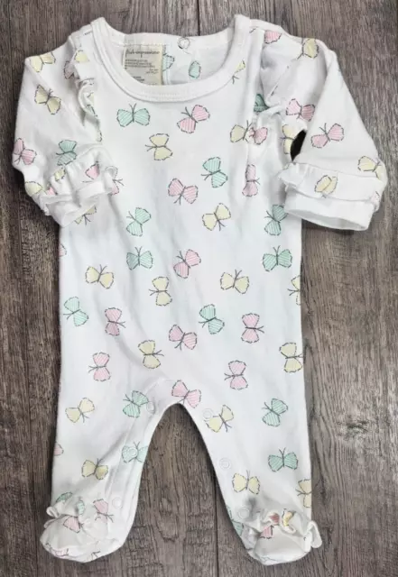 Baby Girl Clothes First Impressions Newborn Butterfly Footed Outfit