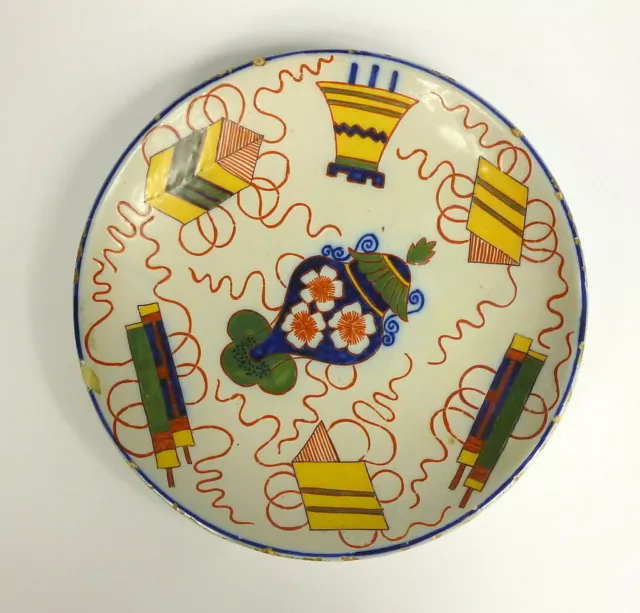 Céramique Assiette Pays-Bas Um 1701 Pieter Cocx Delft De Grieksche A