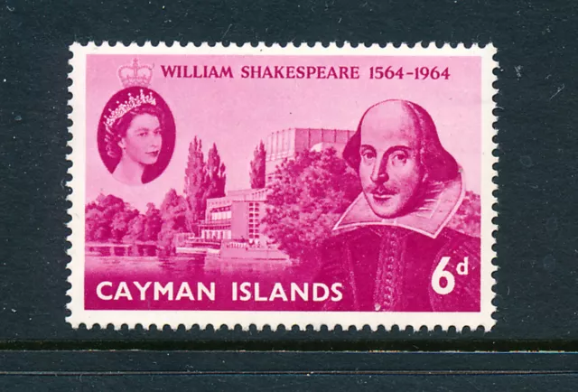 CAYMAN ISLANDS 1964 400th BIRTH ANNIVERSARY OF WILLIAM SHAKESPEARE SG183 MNH