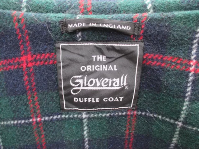 The Original GLOVERALL Duffle Coat Women Size UK 36 Navy Blue. Superb condition.