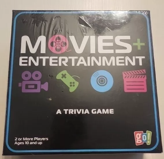 NEW! Factory Sealed Movies + Entertainment A Trivia Game By GO Games Ages 10+