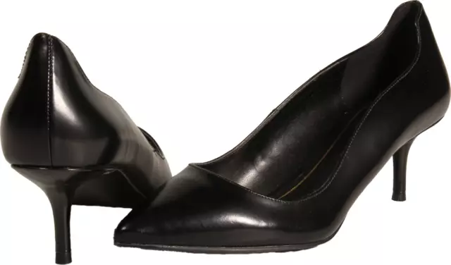 Enzo Angiolini Gevila Womens Heeled Pump Black Leather US Size 8 M