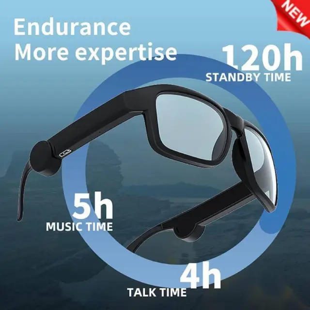 Smart Sunglasses Polarized Bluetooth Stereo Speaker Glasses Earphones- I0W0