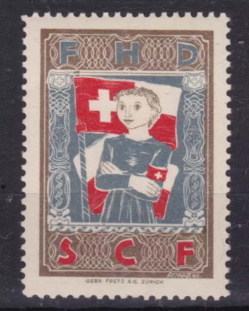 Schweiz. Soldatenmarken. 1939. Frauenhilfsdienst, postfrisch