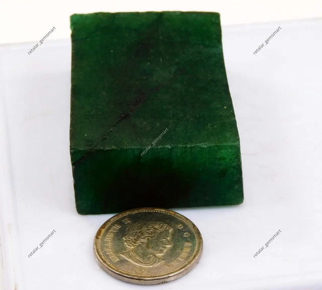 Émeraude Brute Colombienne Naturelle - Pierre Précieuse Non Taillée - 316.35 Carats (~63g) - Certifiée