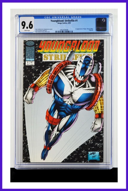 Youngblood Strike File #1 CGC Graded 9.6 Image 1993 Flipbook Cover Comic Book.