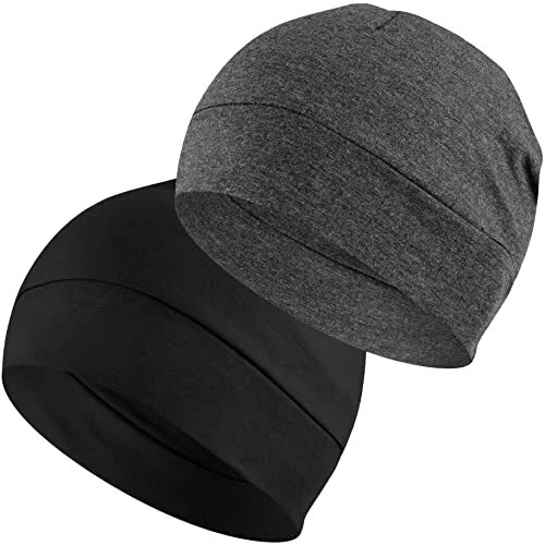 EINSKEY Bonnet de Nuit Homme Femme Coton Respirant Skull Cap pour Sport Chimi...