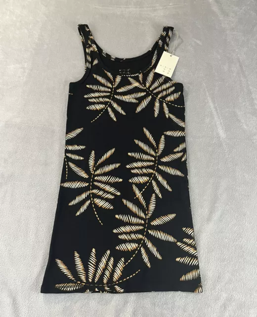 A new day Womens black Printed palms tank size Small