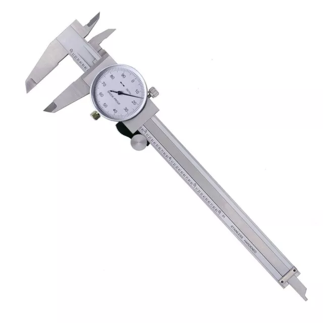 Multi Functional Dial Vernier Caliper Measurement Gauge Micrometer Tool 6 Inch