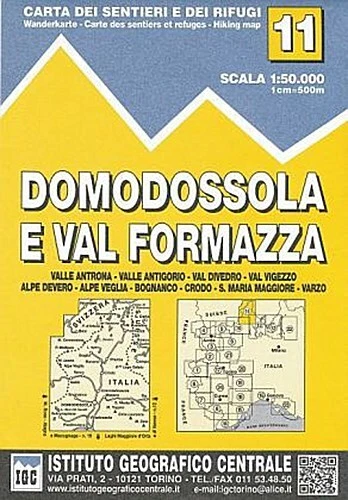 IGC Italien 1 : 50 000 Wanderkarte 11 Domodossola