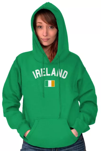 Ireland Country National Irish Soccer Team Adult Long Sleeve Hoodie Sweatshirt 3