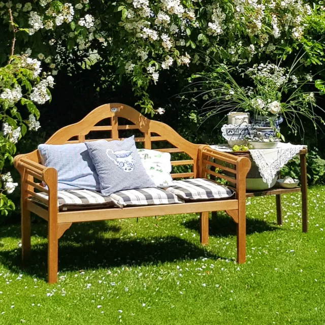 Banc de jardin terrasse "Marlboro" en bois dur d'Eucalyptus mobilier de jardin