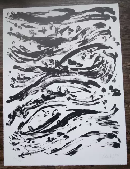 Günther Uecker große Lithografie handsigniert nummeriert nur 30 Exemplare