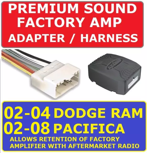 02 03 04 Dodge Ram Infinity Jbl Alpine Car Stereo Radio Premium Sound Adapter
