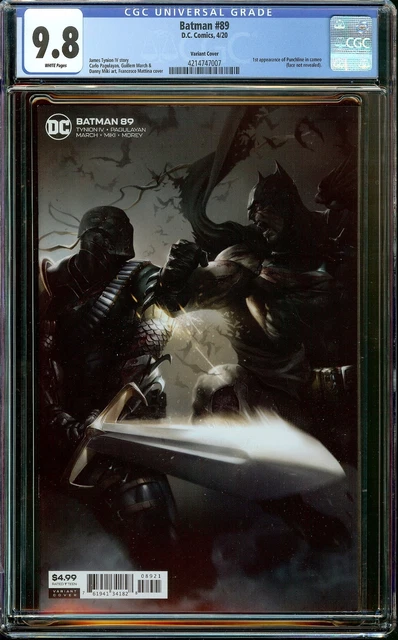 Batman #89 (2020) Francesco Mattina Variant CGC 9.8 White Pages