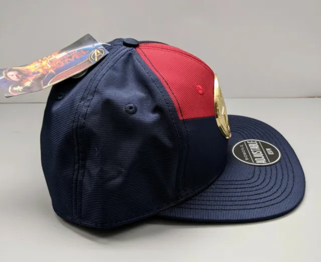 Chapeau de baseball Avengers Captain Marvel Snapback casquette réglable BioWorld neuf avec étiquettes 2