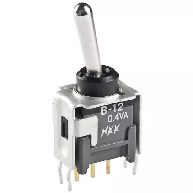 Interrupteur à levier 1 x On/Off/(On) NKK Switches B19AP 28 V/DC 0.1 A