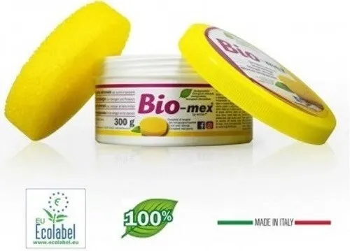 Bio-Mex Detergente Atossico 300Gr Per La Pulizia Dell' Acciaio, Oro, Vetro Ecc.