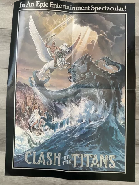 Original Clash Of The Titans (1981) movie poster in C8 condition for $300.00