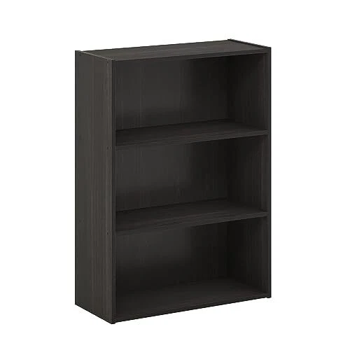 Pasir 3-Tier Open Shelf Bookcase, Espresso