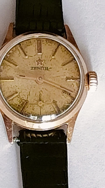 Antique Zenith Stellina Solid 18Kt Yellow Gold Women's Watch Revisioned Year...