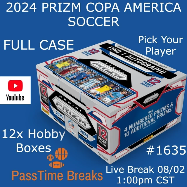 NEYMAR JR - 2024 PRIZM COPA AMERICA - 1x Case 12x Hobby Box - PLAYER ...