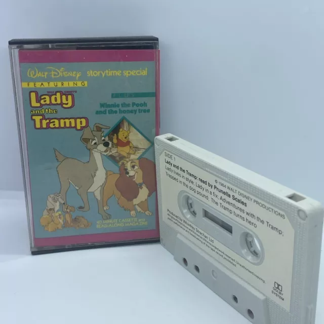 Walt Disney LADY AND THE TRAMP read along BOOK TAPE Cassette AUDIOBOOK Winnie