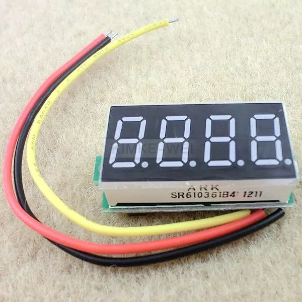 DC 0-33V Red 0.36" LED 4 Digit Digital Voltmeter Voltage Panel Meter 3