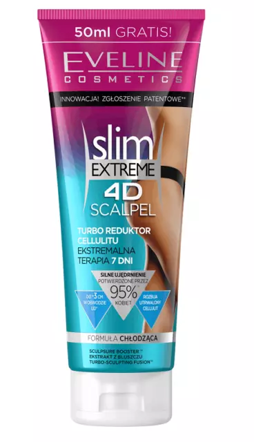 Eveline Slim Extreme 4D Scalpel Turbo Cellulite Réduction Extrême 7 Jours Thérapie