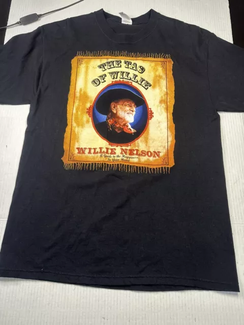 Willie Nelson "The Tao of Willie" "Always Now" Song Black Shirt Adult Large