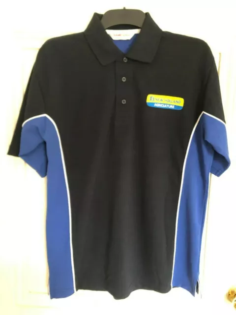 NEW HOLLAND TRACTOR Embroidered Contrast Polo Shirt Small to 3XL 16.50 PicClick UK