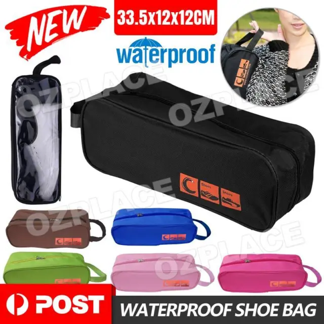 Waterproof Shoe Bags Case Travel Sports Storage Tote View Window Portable
