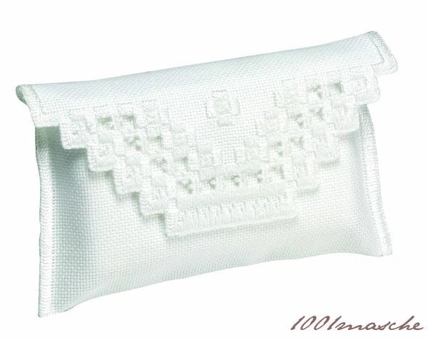 Bolsa de dinero Permin Hardanger acabado recto 19-3115 bordados