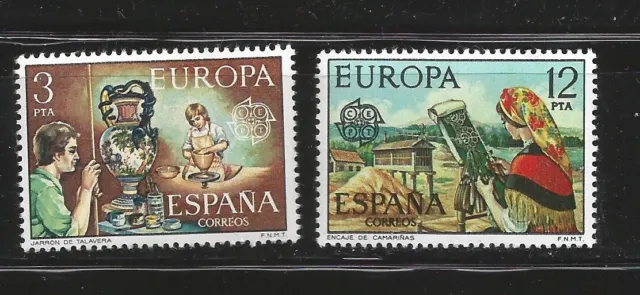(Pf89) 1976 - España - Europa - Cept Artesania  Edifil 2316- 2317** Nuevos