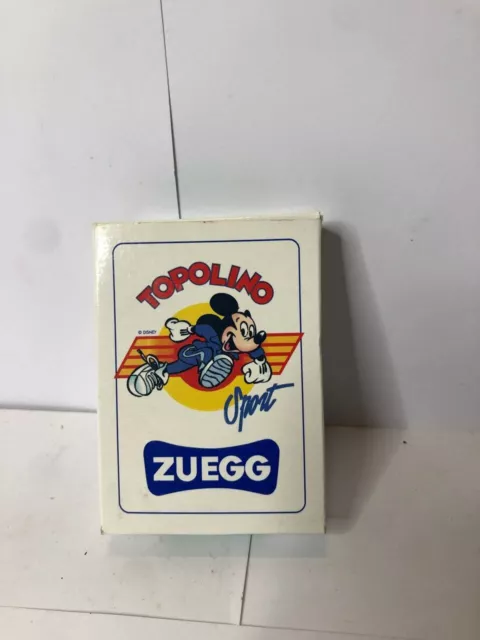 Carte Da Gioco ZUEGG TOPOLINO DISNEY DAL NEGRO Poker - Original