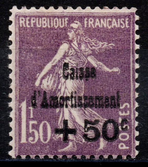 Timbre France Caisse D'Amortissement N°275 – 40c+10c Olive – Neuf Avec Charnière (Beau)