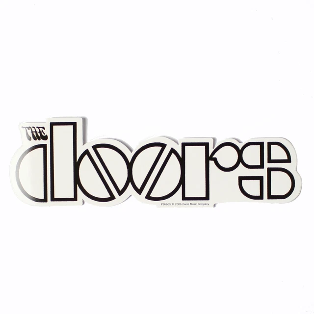 THE DOORS LOGO Official Vinyl Sticker 1.23 PicClick