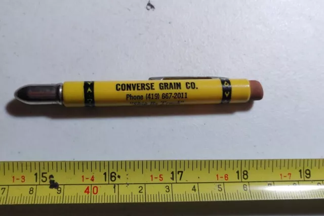 Vintage Converse Grain Co Toledo? Advertising Bullet Pencil