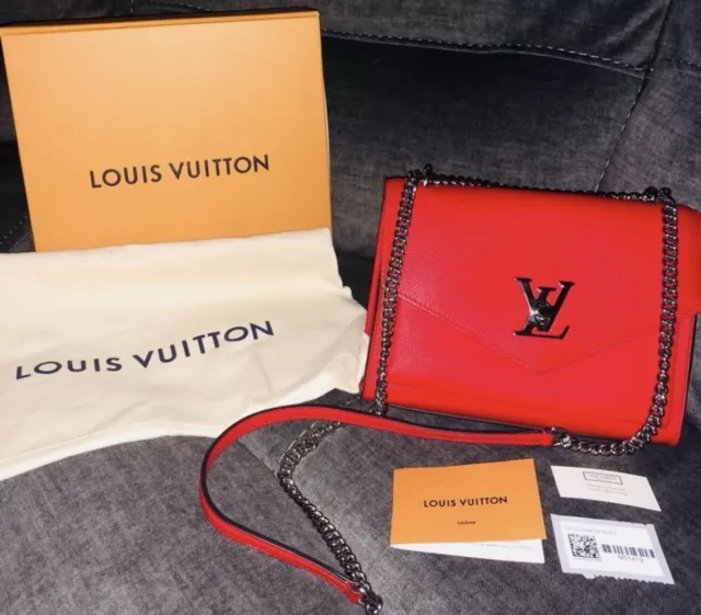 Shop Louis Vuitton LOCKME Mylockme Chain Pochette (M81193) by SkyNS