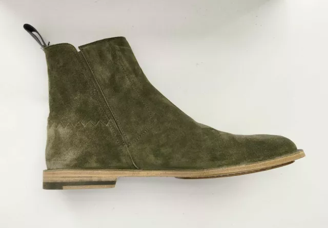 Bottega Veneta Chelsea Boots - Suede - Green - Size 41/8US (FITS BIG 42/9US)