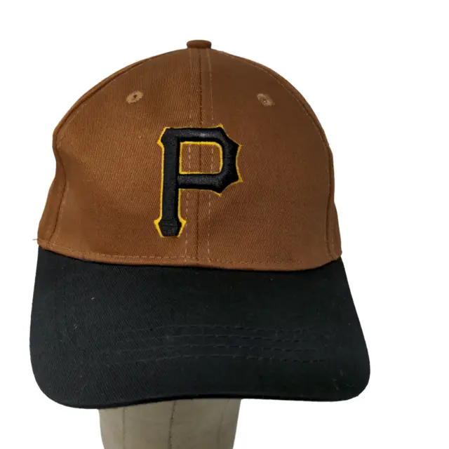 Pittsburgh Pirates Strapback Hat Brown Adjustable Embroidered Logo Kennywood