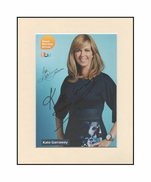 Kate Garraway GMTV Good Morning Britain Orig. Signed Mounted Autograph Photo COA