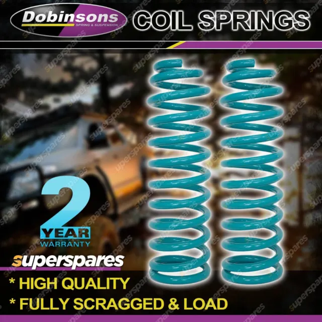Pair Front Dobinsons Raised Coil Springs for Toyota Hilux Vigo 4x2 05-on